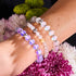 Quartz en fleur de cerisier | Argent | Bracelet de perles de pierres précieuses curatives